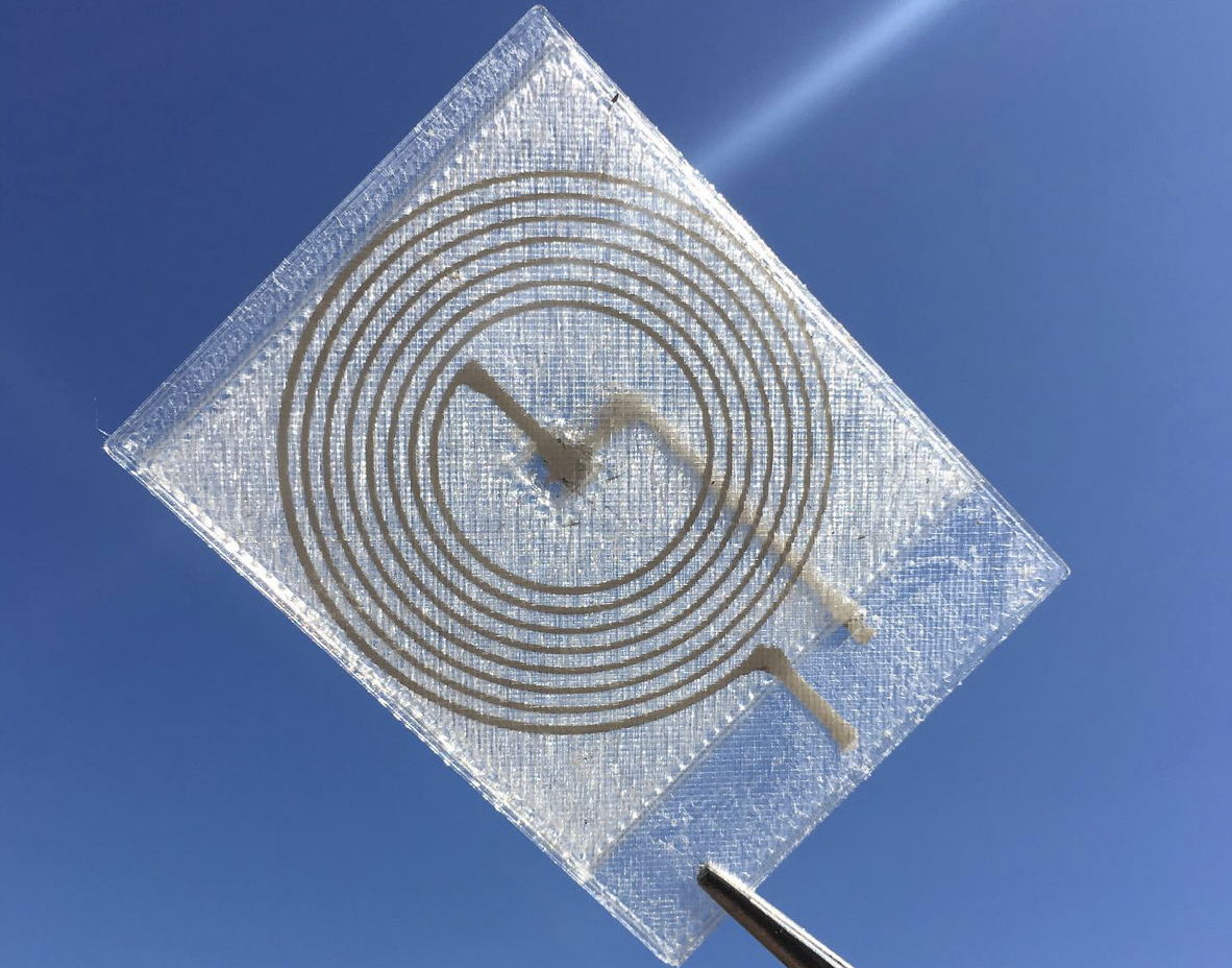 Fully 3D Printed Silver Ink Antenna Embedded in Polylactic Acid